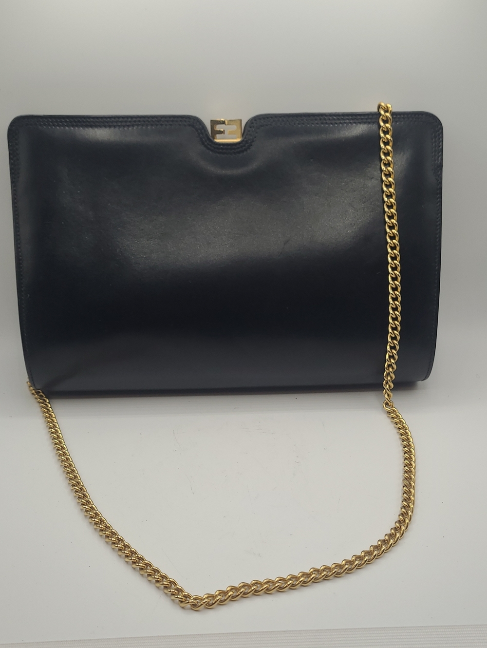 Salvatore Ferragamo Vintage Navy Blue Purse